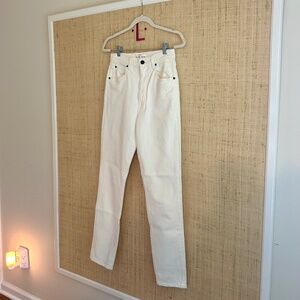 SLVRLAKE 'Beatnik' High-Rise Slim Jeans – White